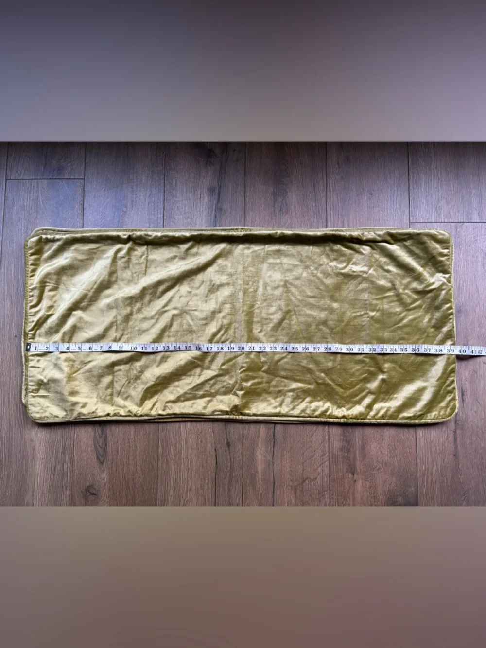 Set of 2 Luxury Velvet Lumbar Pillow Covers 18x40 Chartreuse Gold Designer
